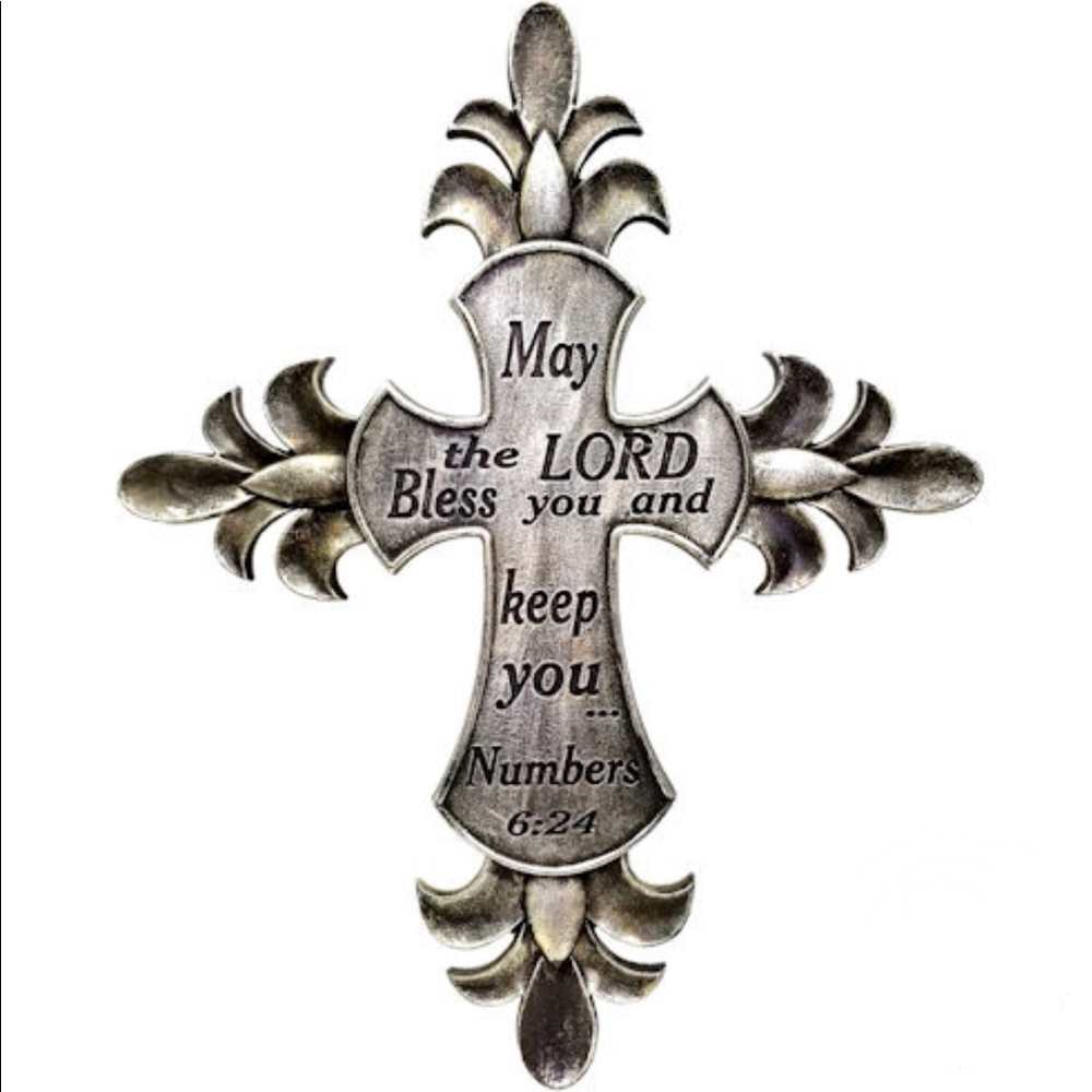 Bible verse cross decor